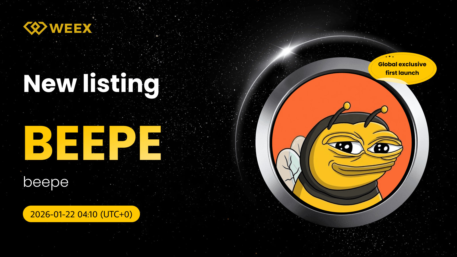 Global Exclusive First Launch: BEEPE USDT Gets Listed on WEEX Spot