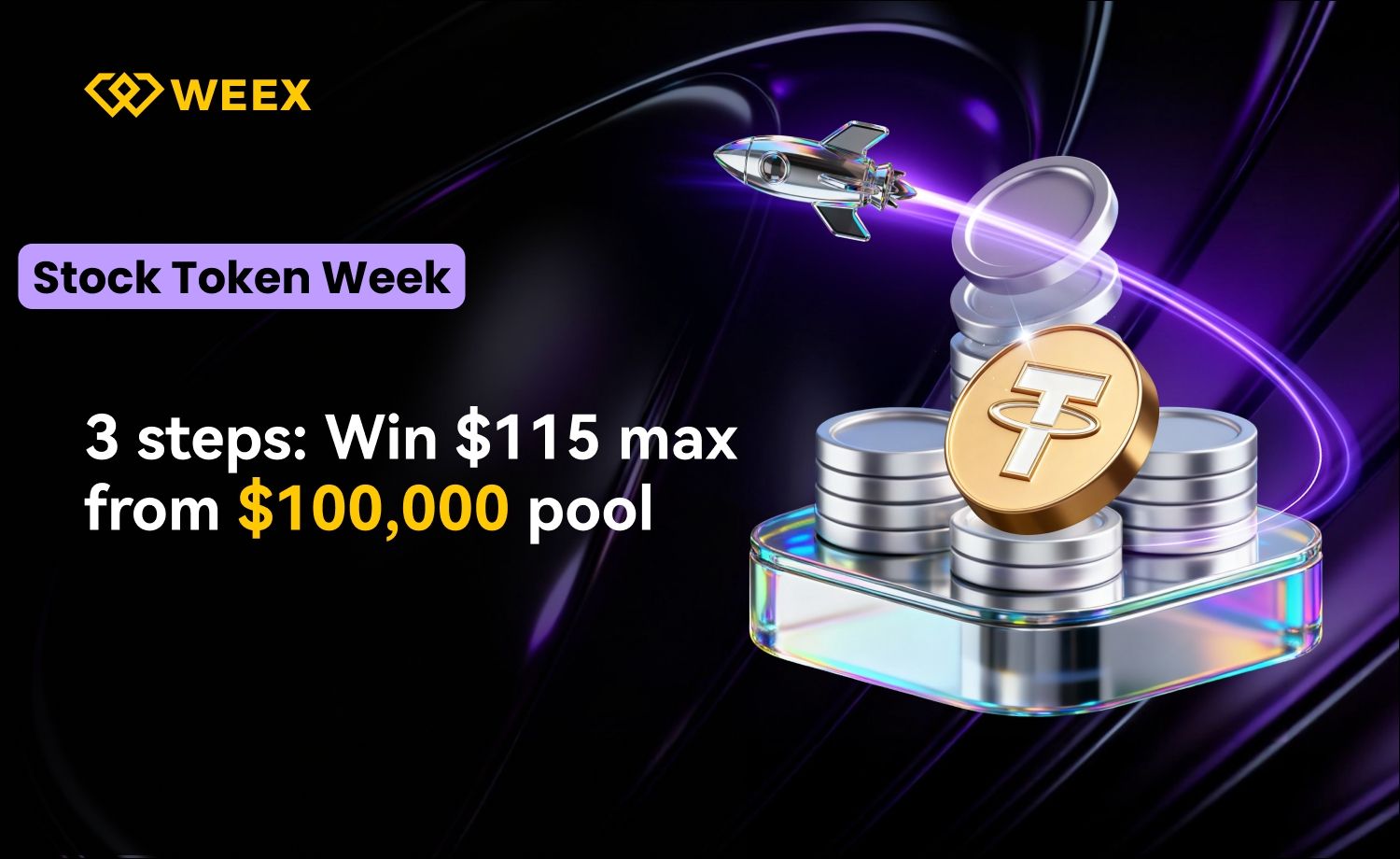 WEEX Stock Token Week: Claim Your 115 USDT Bonus While Trading Tech Equity Assets